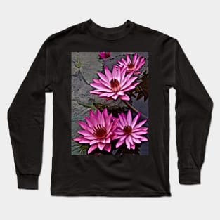 WATER LILIES OF THE ORIENT Long Sleeve T-Shirt